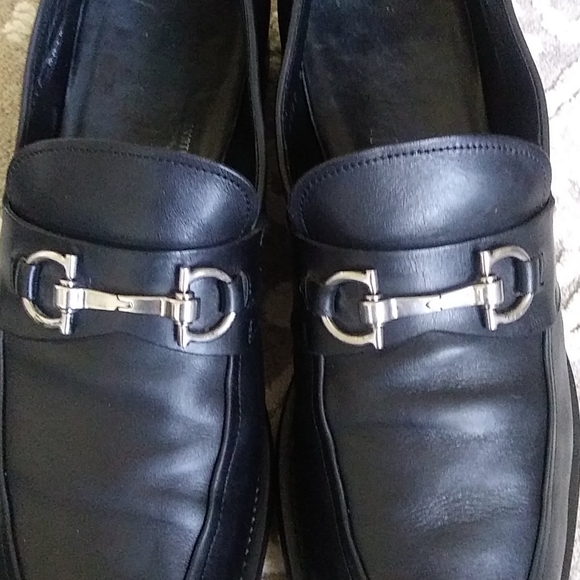 Salvatore Ferragamo Horse bit Loafers black silver main image 11